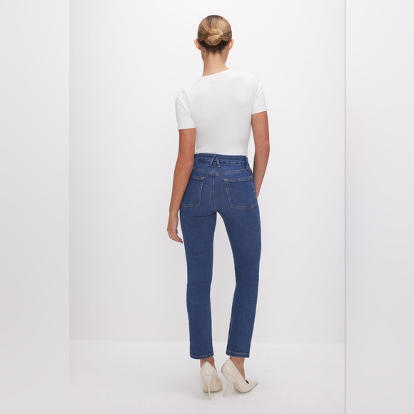 GOOD AMERICAN GOOD LEGS STRAIGHT JEANS - Picture 14 of 15